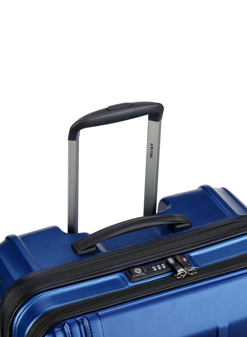 ديلسي _باريس حقيبة سفر ترولي كروز 70 سم صلبة بعجلات مزدوجة أزرق